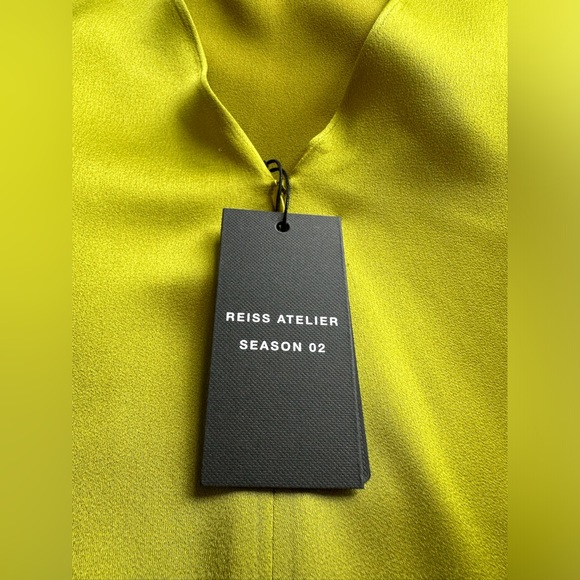 REISS Eloise Atelier Italian Satin High-Low Dress *NWT” - Picture 7 of 9